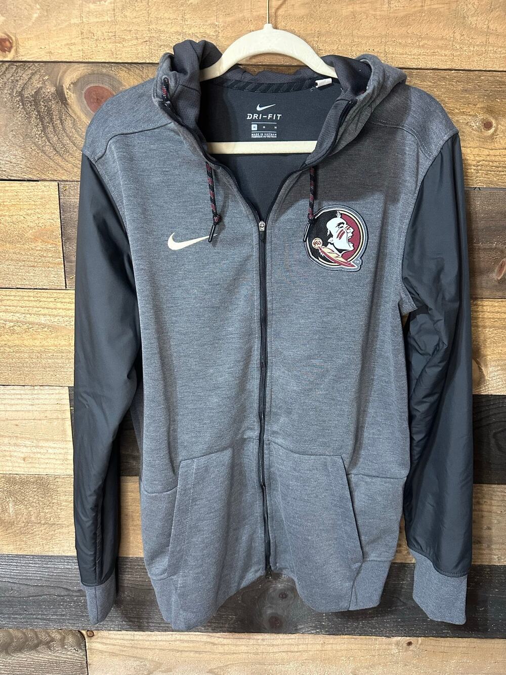 NIKE Florida State Seminoles FSU Men’s Full Zip Hoodie Jacket Size M EUC